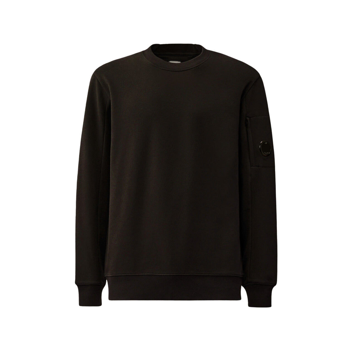 CP Company Pull Crewneck Diagonal Raised Noir