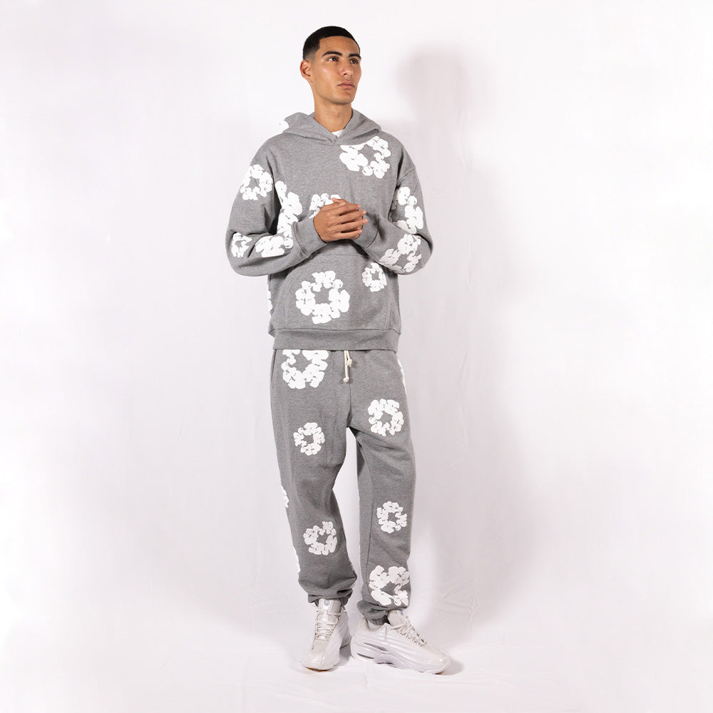Denim Tears Hoodie The Cotton Wreath Gris