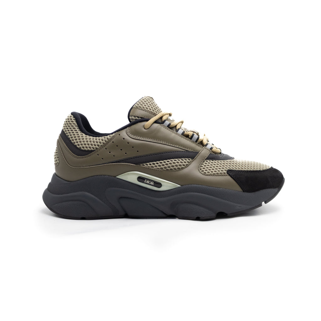 Dior B22 Khaki Black Calfskin