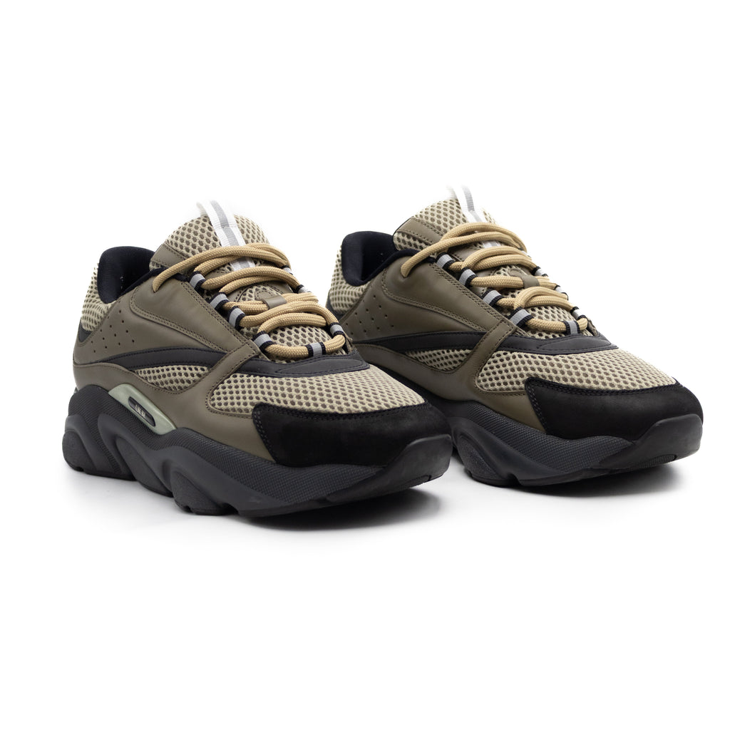 Dior B22 Khaki Black Calfskin