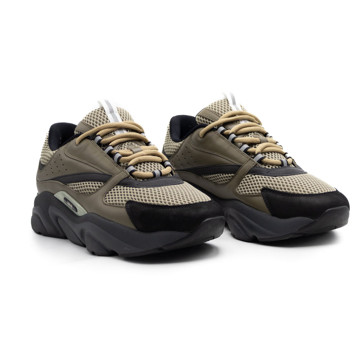 Dior B22 Khaki Black Calfskin