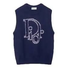 Dior Logo Sleeveless Knit Vest Marine