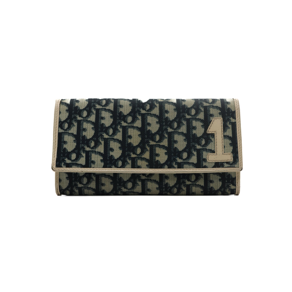 Dior Portefeuille Trotter Monogram Bleu
