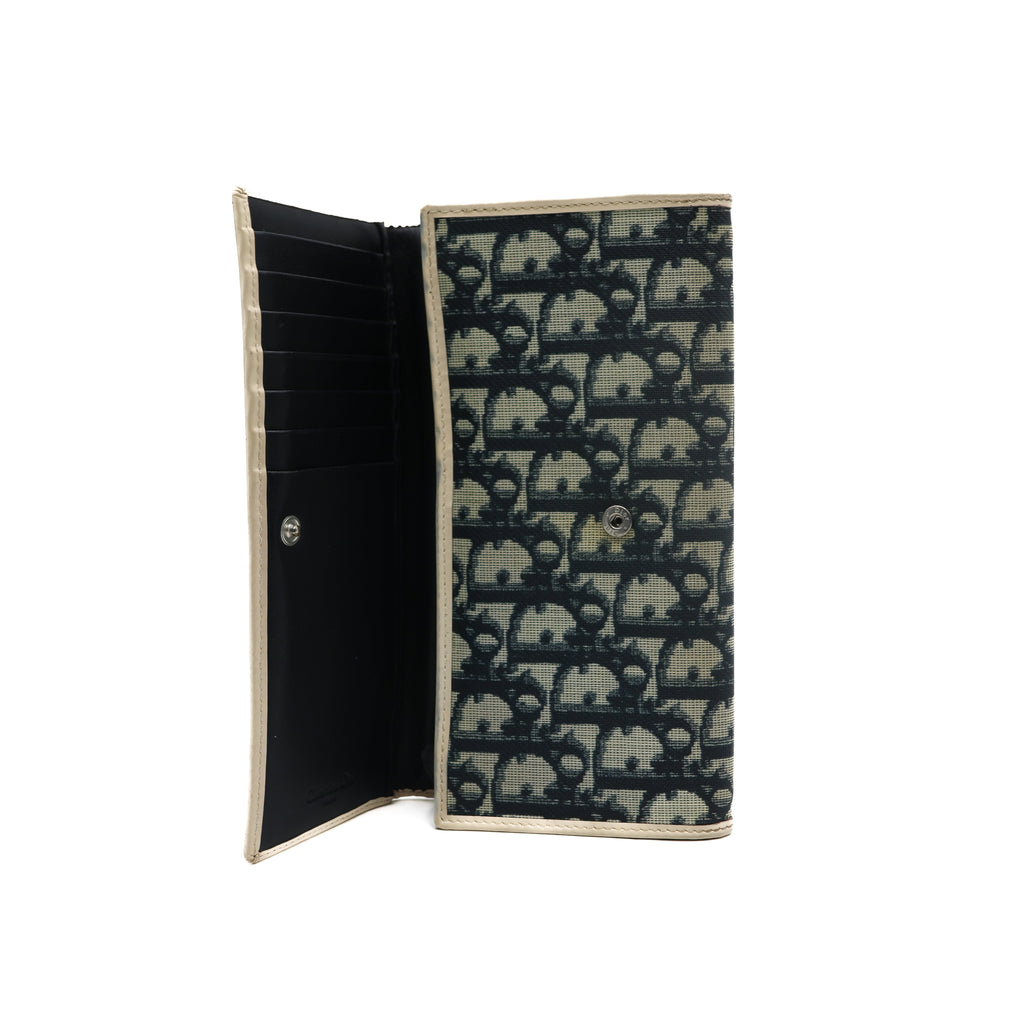 Dior Portefeuille Trotter Monogram Bleu