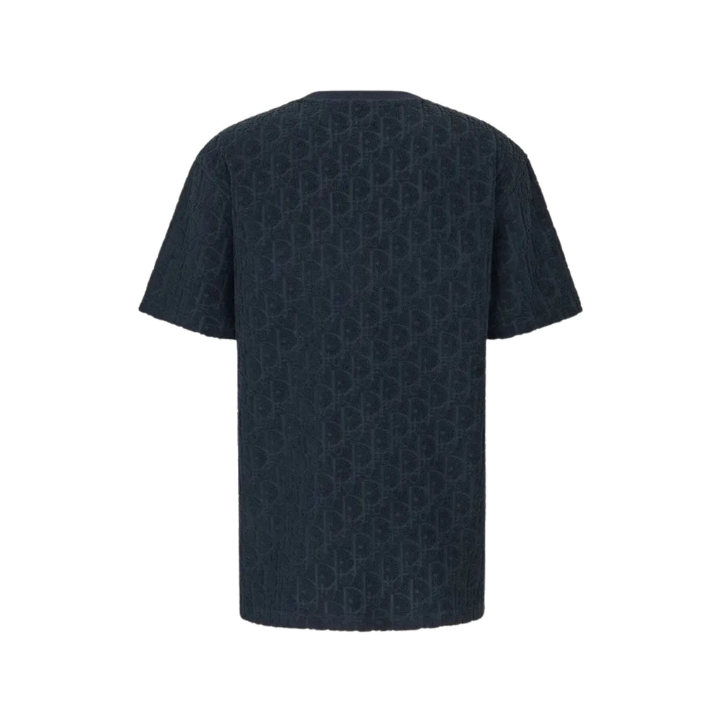 Dior T-Shirt Oblique Bleu Marine