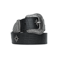 Finesse Ceinture Crocodile Noir