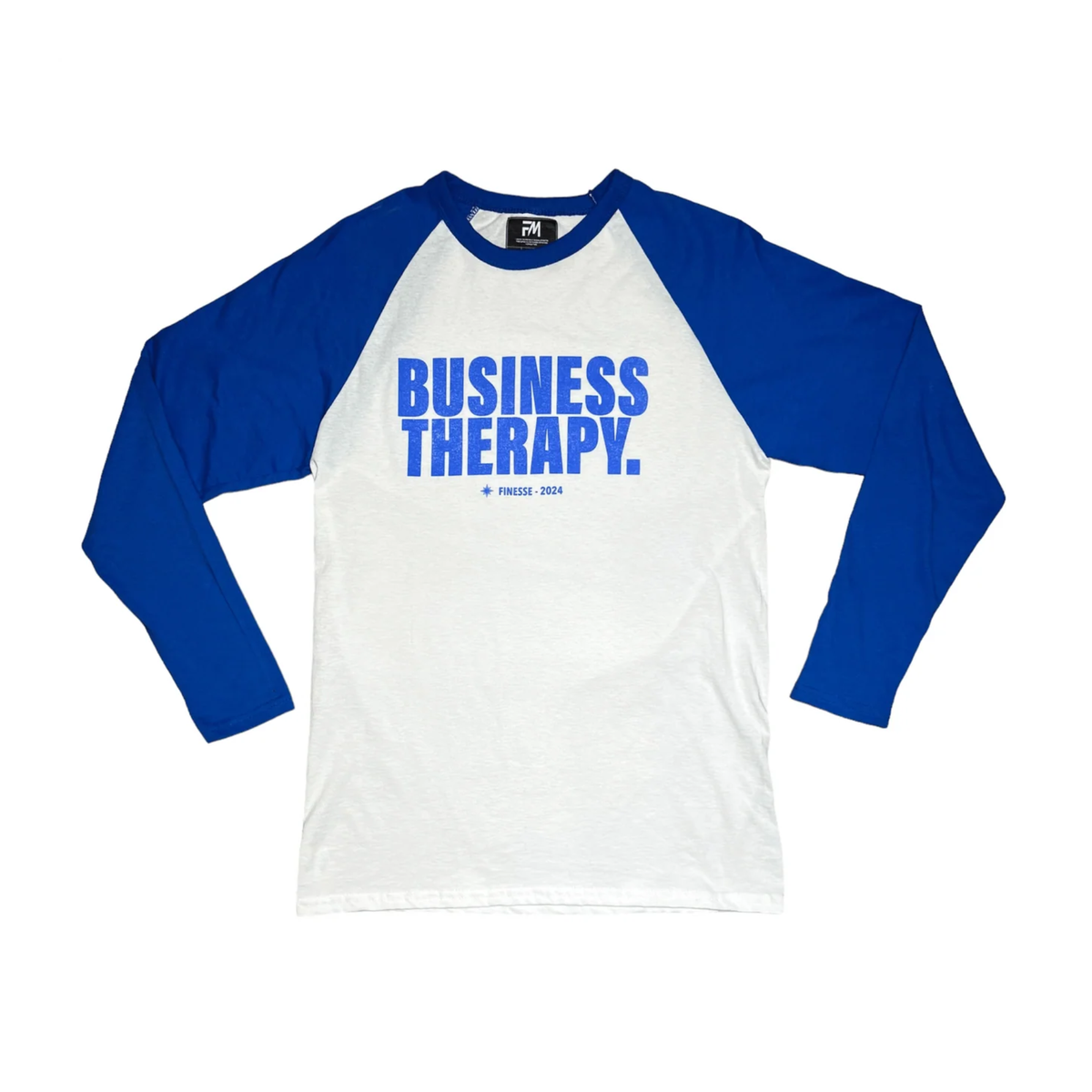 Finesse T-shirt Baseball Manches Longues Business Therapy Bleu