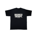 Finesse T-shirt Business Therapy White on Black