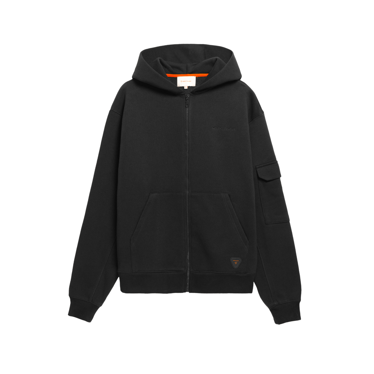 Gertrude Hoodie Zip Bob Noir