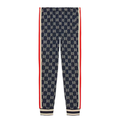 Gucci GG Jacquard Jogging Pant Blue/Ivory