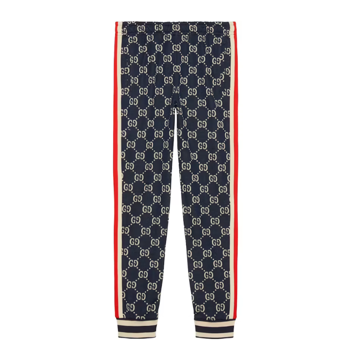 Gucci GG Jacquard Jogging Pant Blue/Ivory