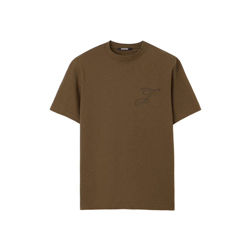 Jacquemus Le t-shirt Logo à logos brodés Kaki