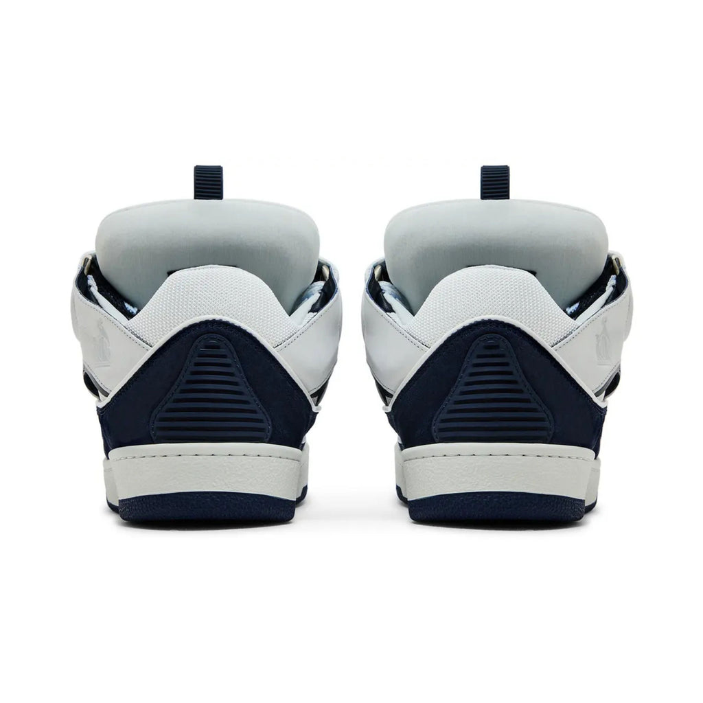 Lanvin Curb Sneakers White Navy Blue
