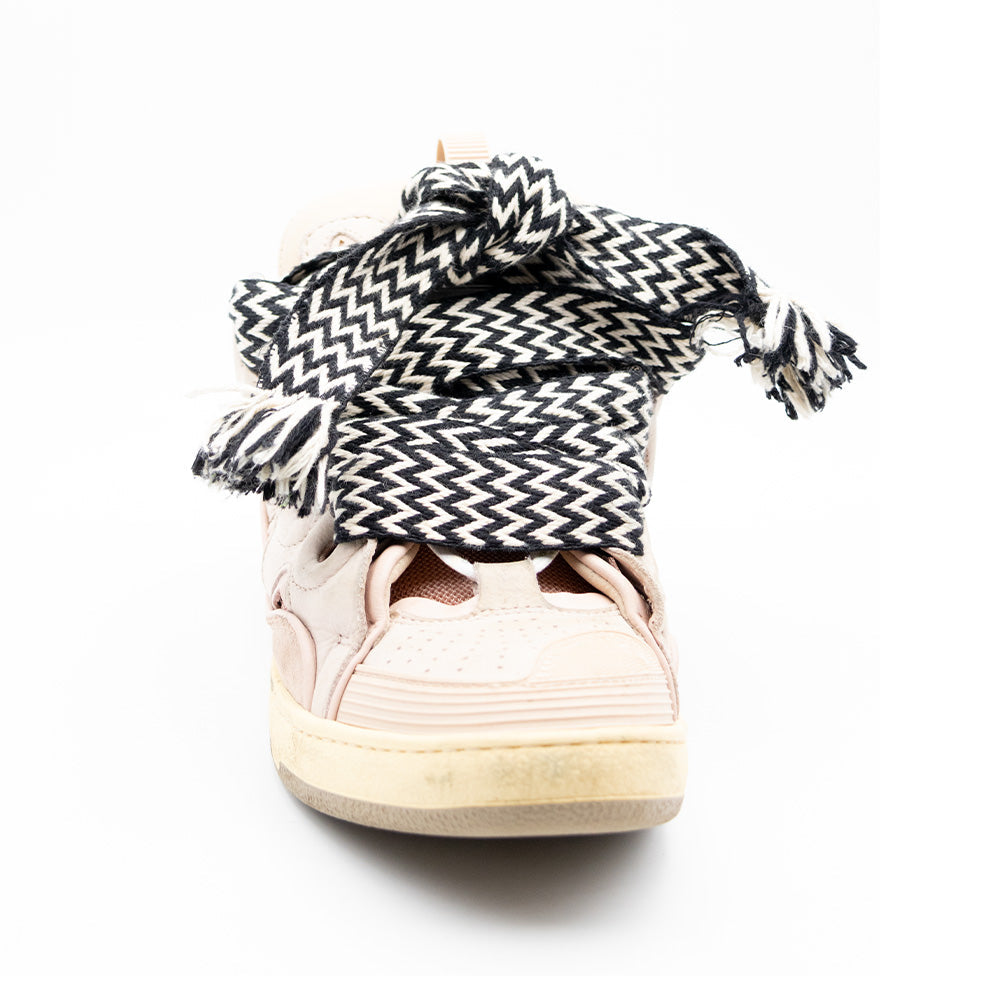 Lanvin Leather Curb Sneaker Pink