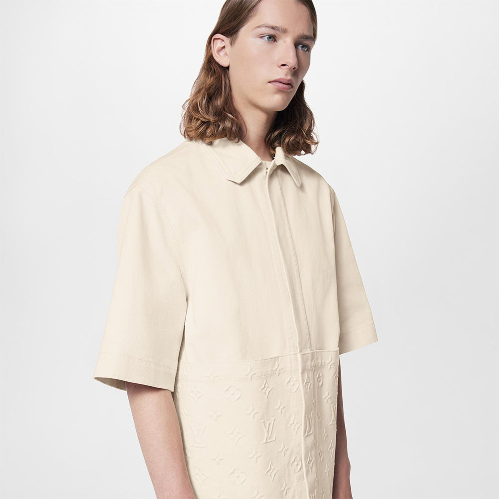 Louis Vuitton Chemise Denim Monogram Beige