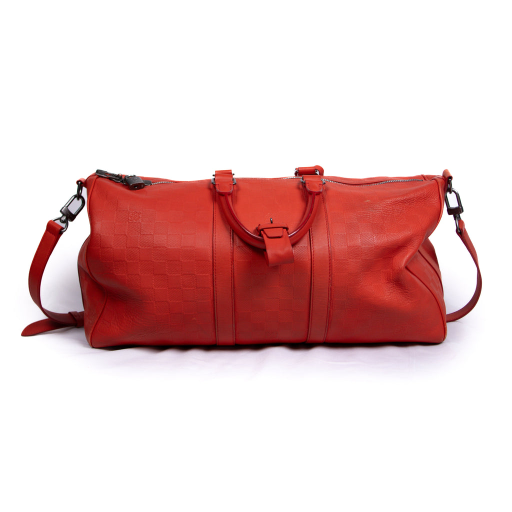 Louis Vuitton Keepall Bandoulière Monogram Rouge