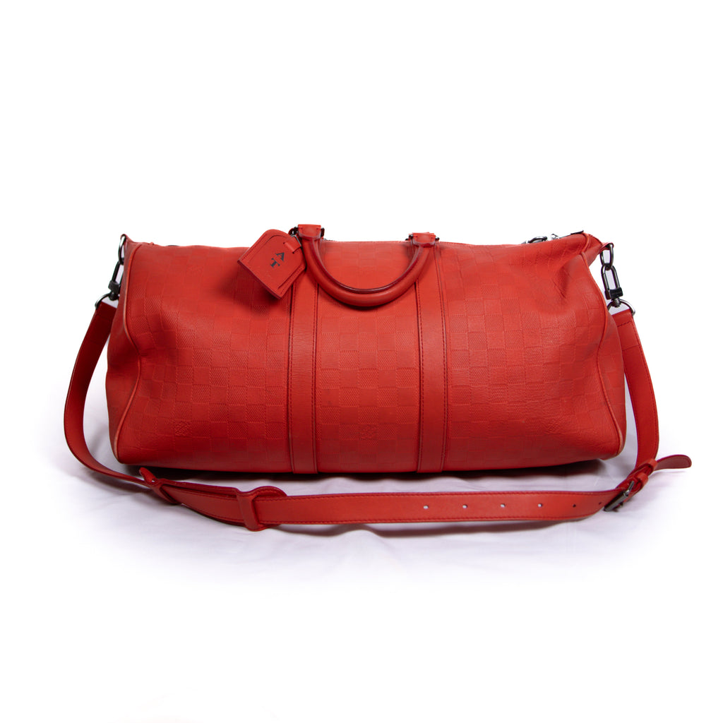 Louis Vuitton Keepall Bandoulière Monogram Rouge