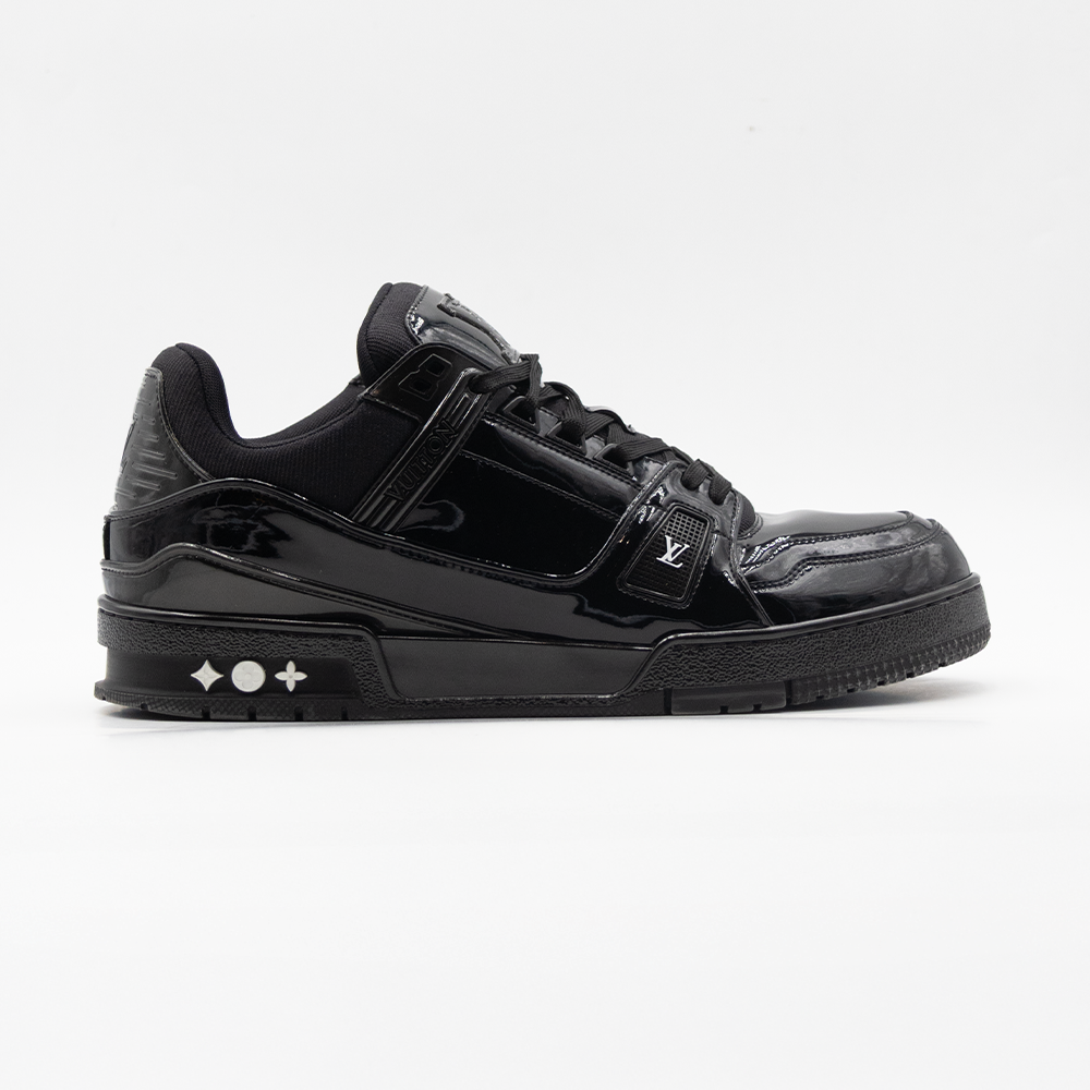 Louis Vuitton LV Trainer Patent Leather Triple Black