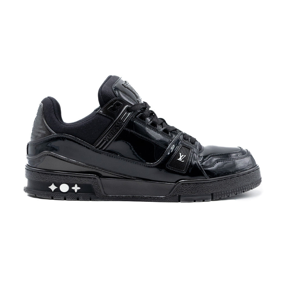 Louis Vuitton LV Trainer Patent Leather Triple Black