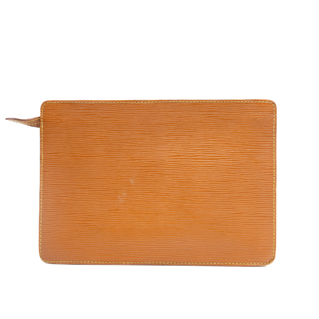Louis Vuitton Pochette Cuir Epi Marron