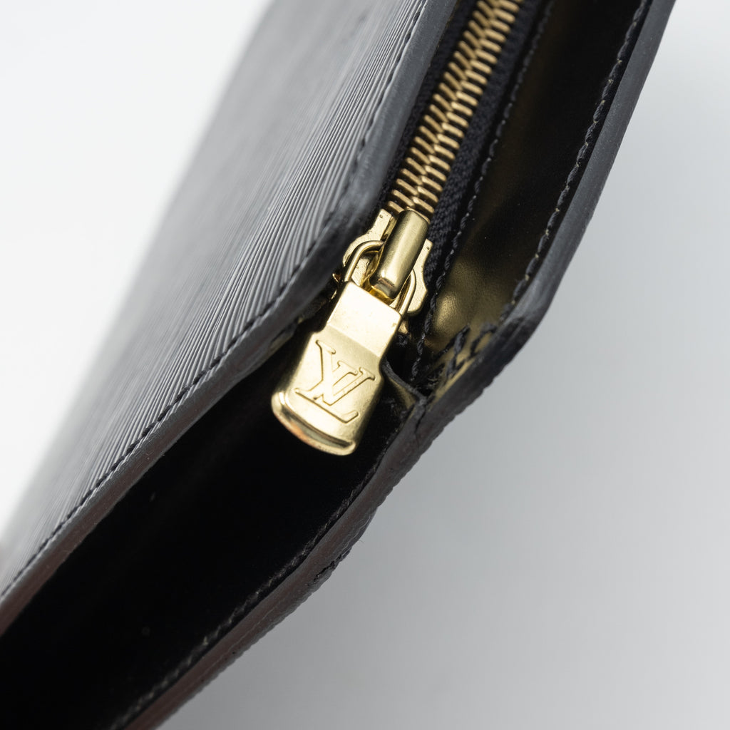 Louis Vuitton Pochette Cuir Epi Noir
