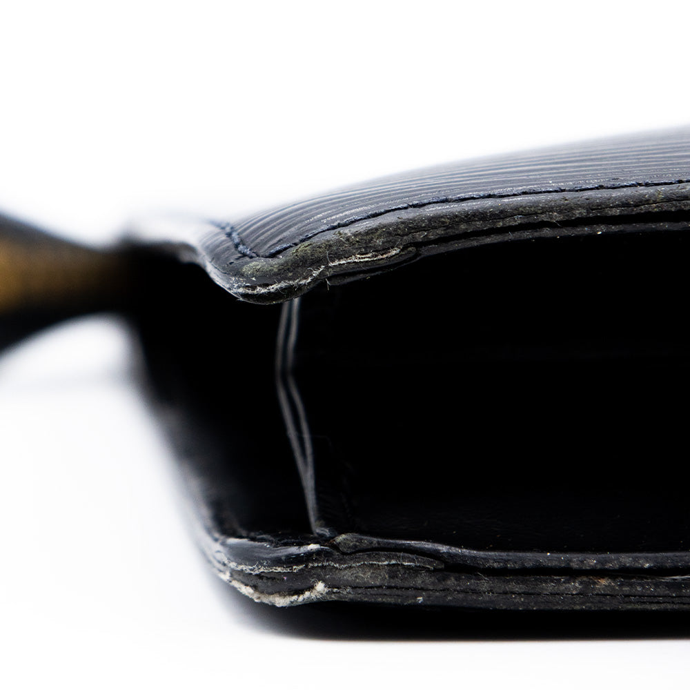 Louis Vuitton Pochette Cuir Epi Noir