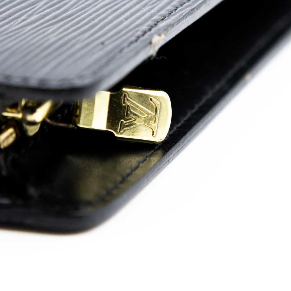 Louis Vuitton Pochette Cuir Epi Noir