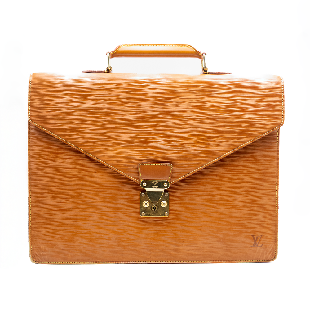 Louis Vuitton Pochette Serviette Ambassador Epi Marron