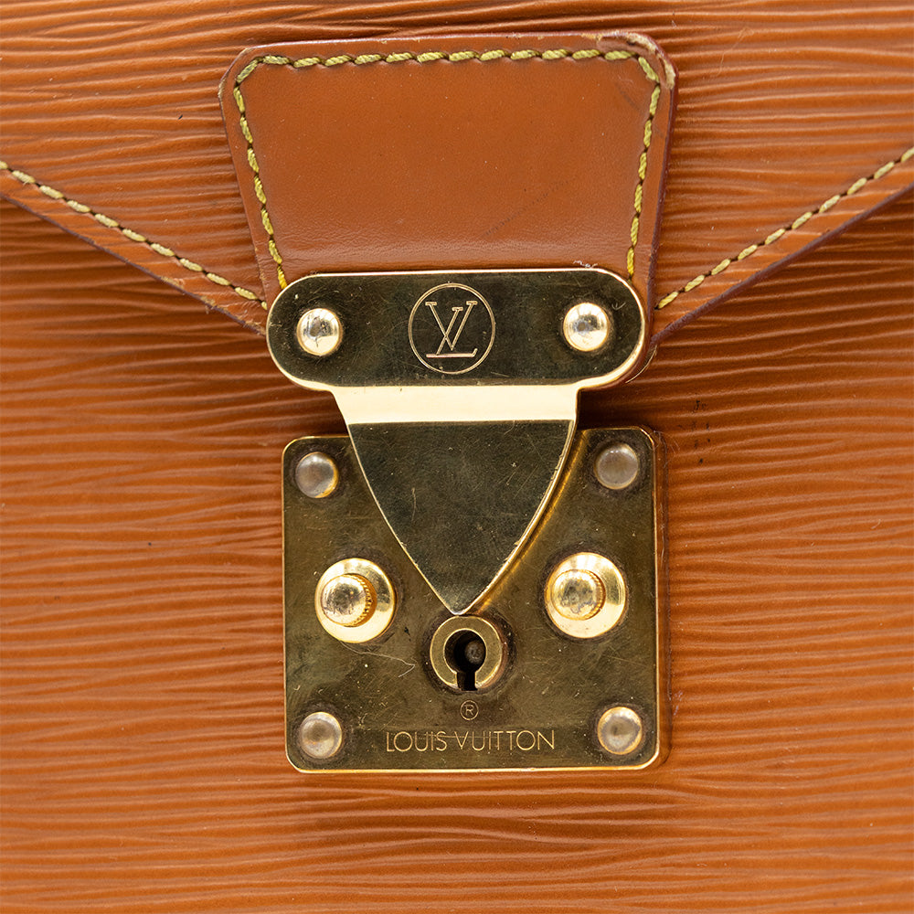 Louis Vuitton Pochette Serviette Ambassador Epi Marron
