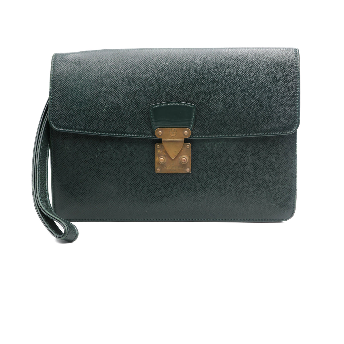 Louis Vuitton Pochette Taiga Cuir Epi Vert