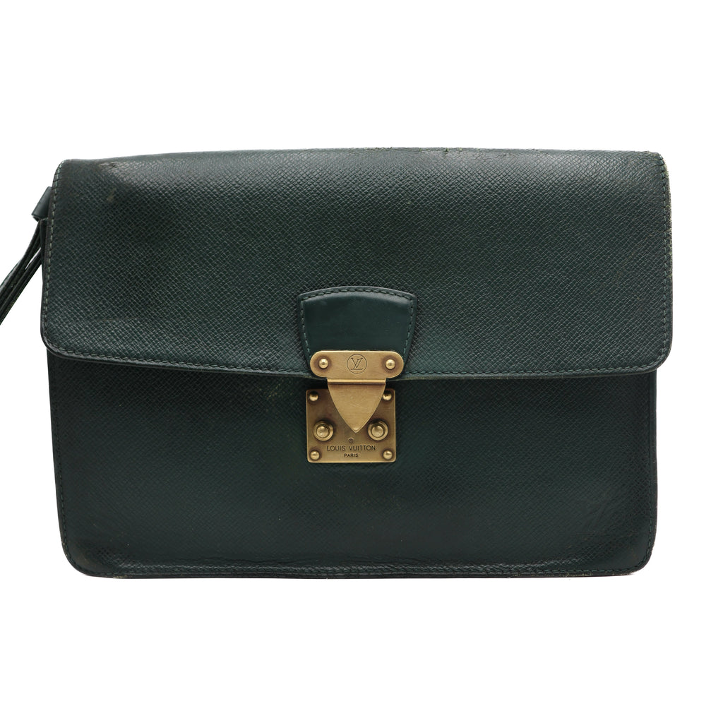 Louis Vuitton Pochette Taiga Cuir Epi Vert