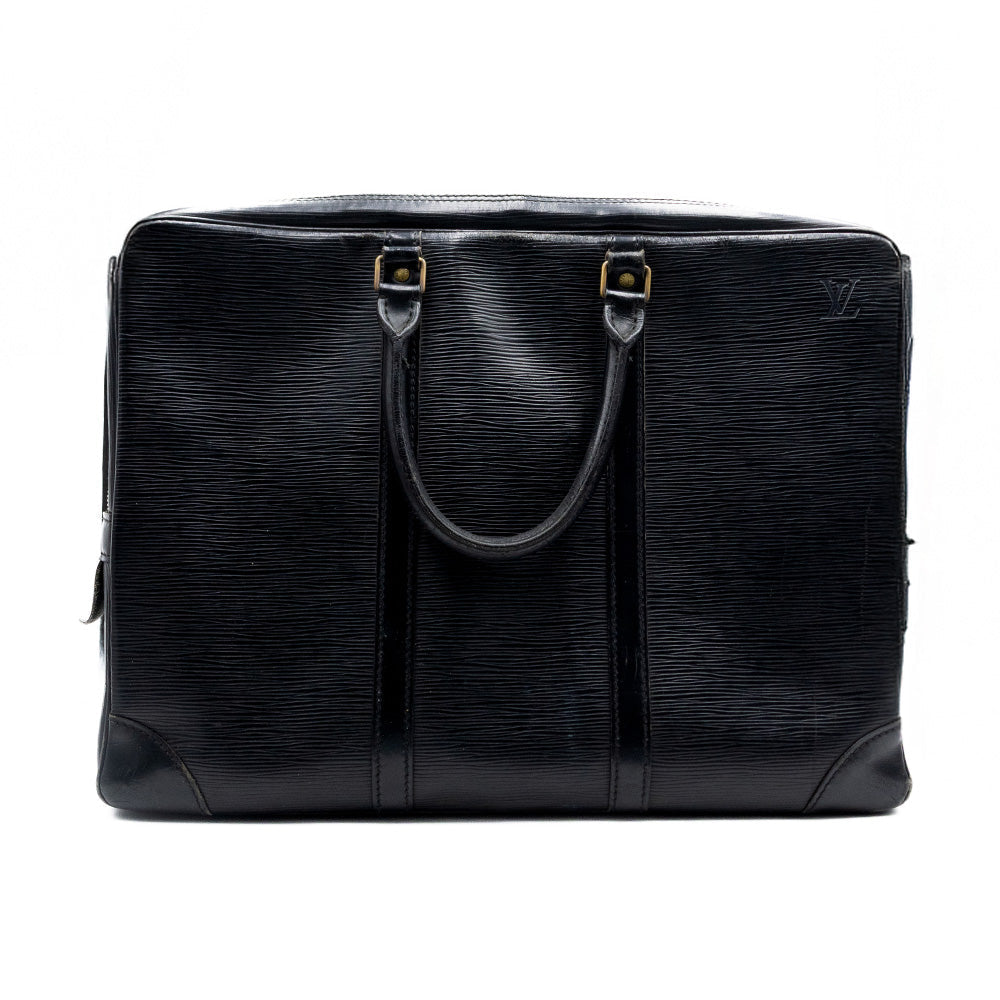 Louis Vuitton Porte Documents Taiga Epi Noir