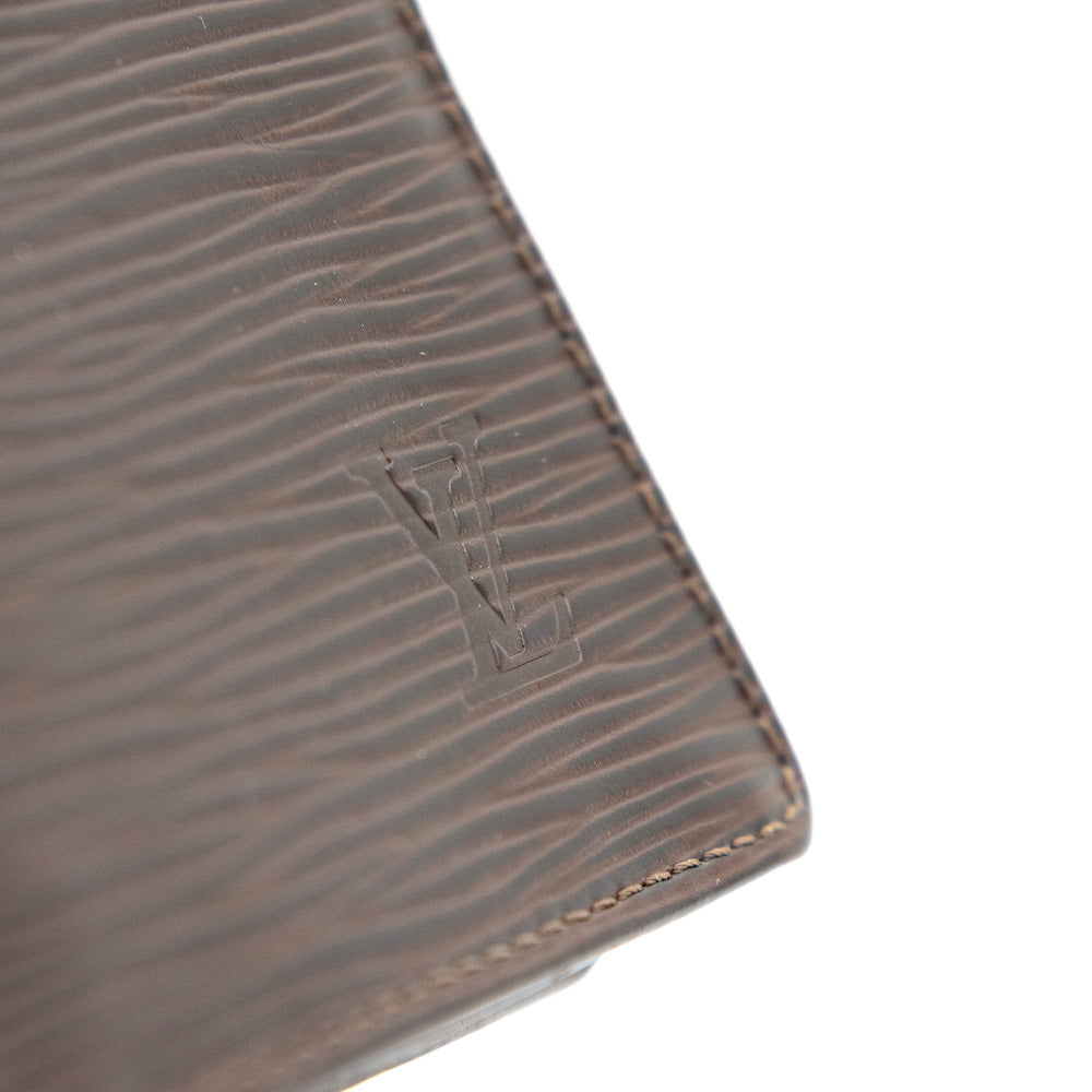 Louis Vuitton Portefeuille Brazza Epi Marron