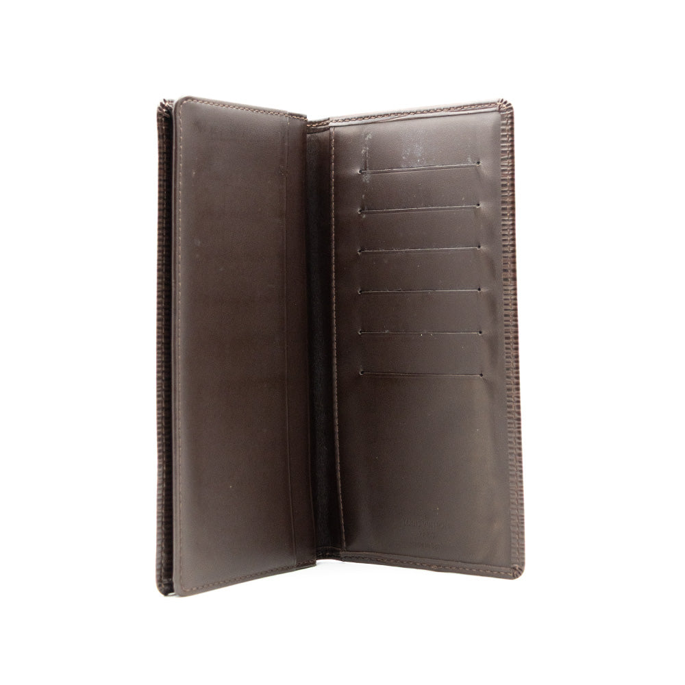 Louis Vuitton Portefeuille Brazza Epi Marron
