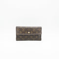 Louis Vuitton Portefeuille Sarah Monogram Marron