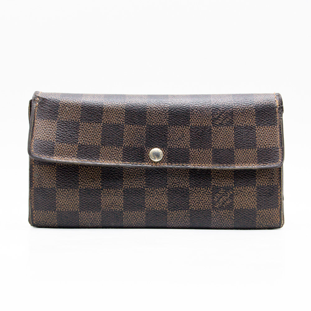 Louis Vuitton Portefeuille Sarah Damier Marron