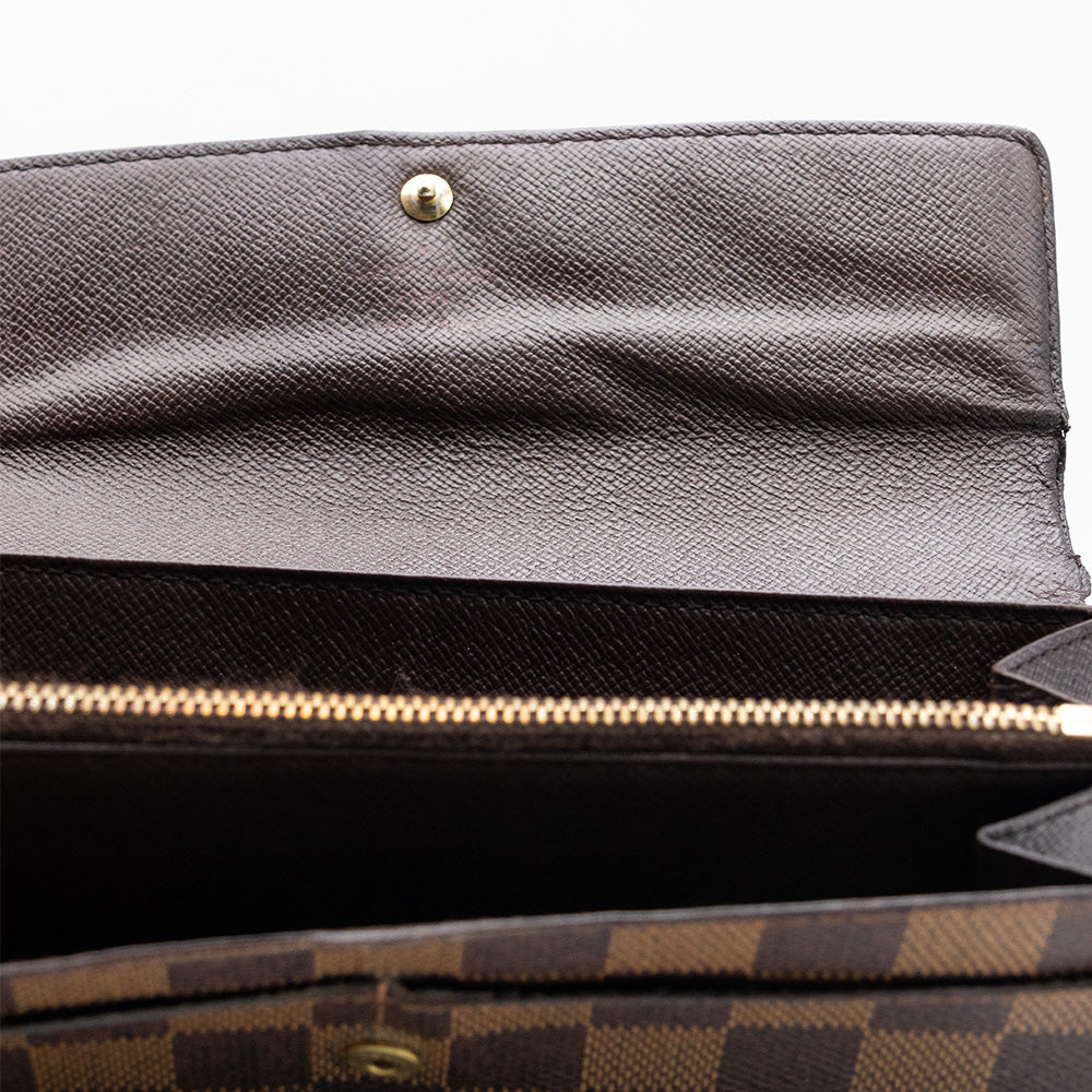 Louis Vuitton Portefeuille Sarah Damier Marron