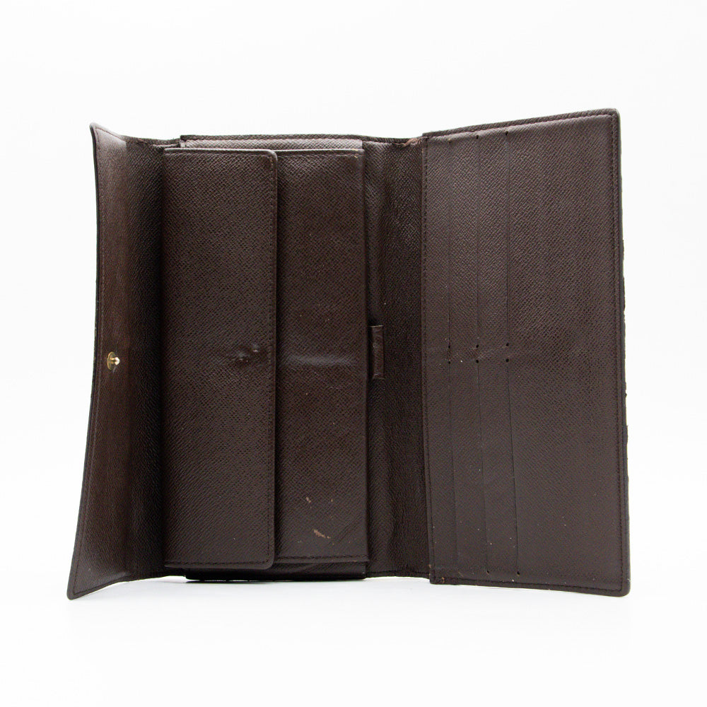 Louis Vuitton Portefeuille Sarah Damier Marron