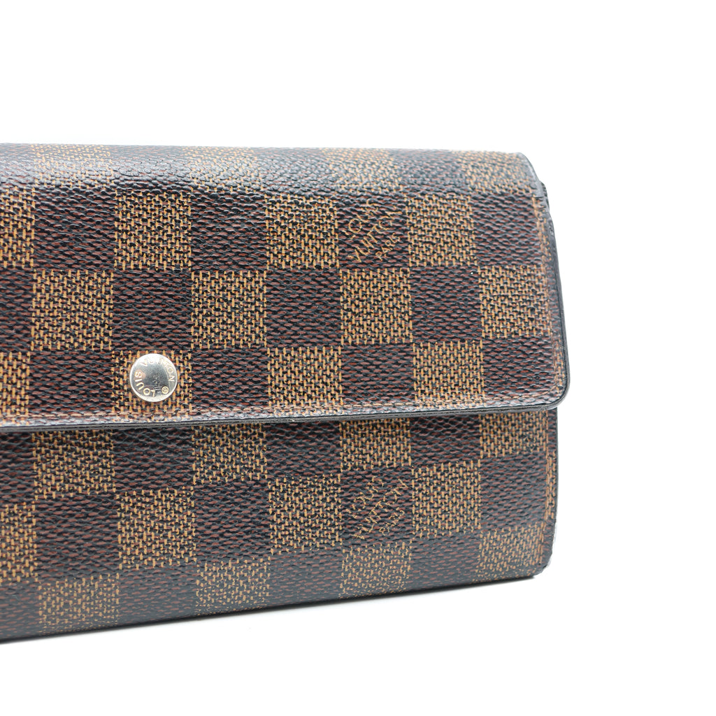 Louis Vuitton Portefeuille Sarah Damier Marron