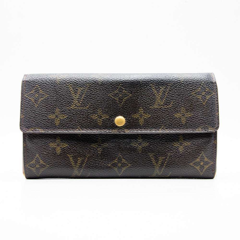 Louis Vuitton Portefeuille Sarah Monogram Marron