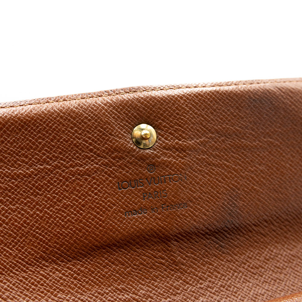 Louis Vuitton Portefeuille Sarah Monogram Marron