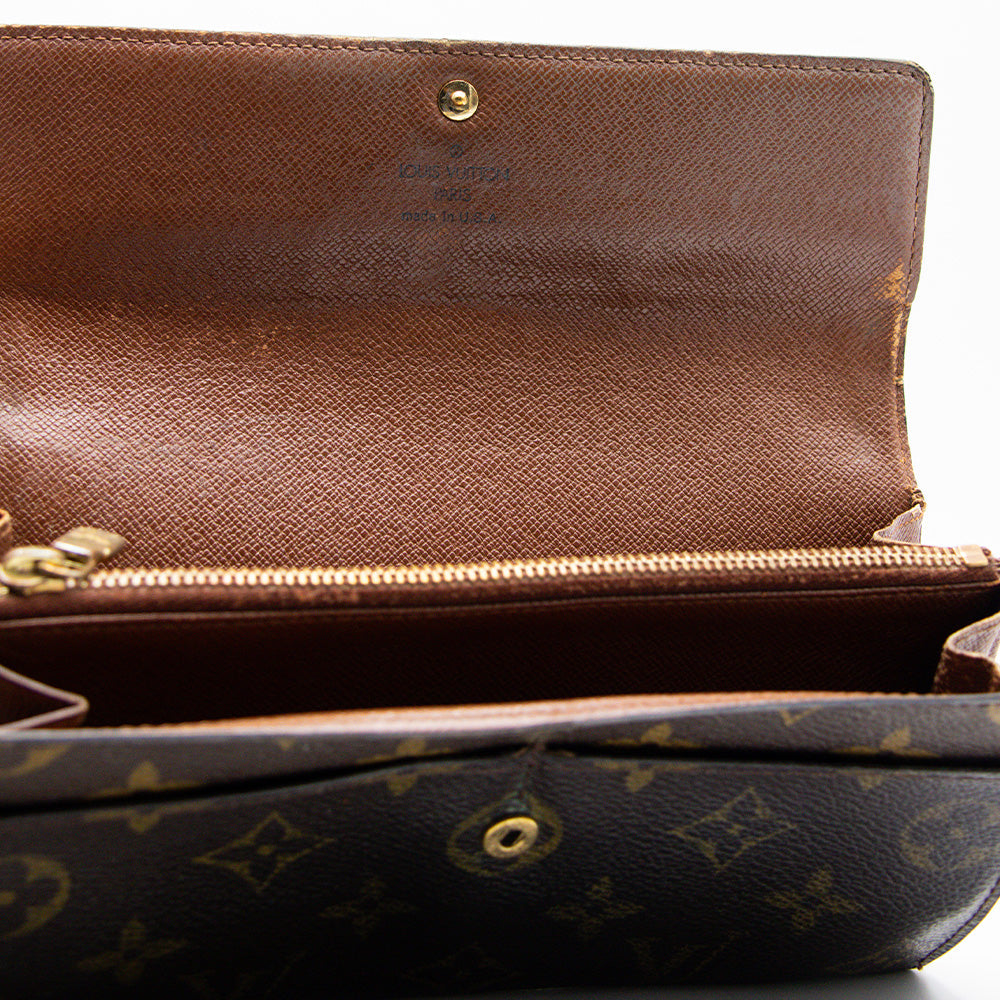 Louis Vuitton Portefeuille Sarah Monogram Marron