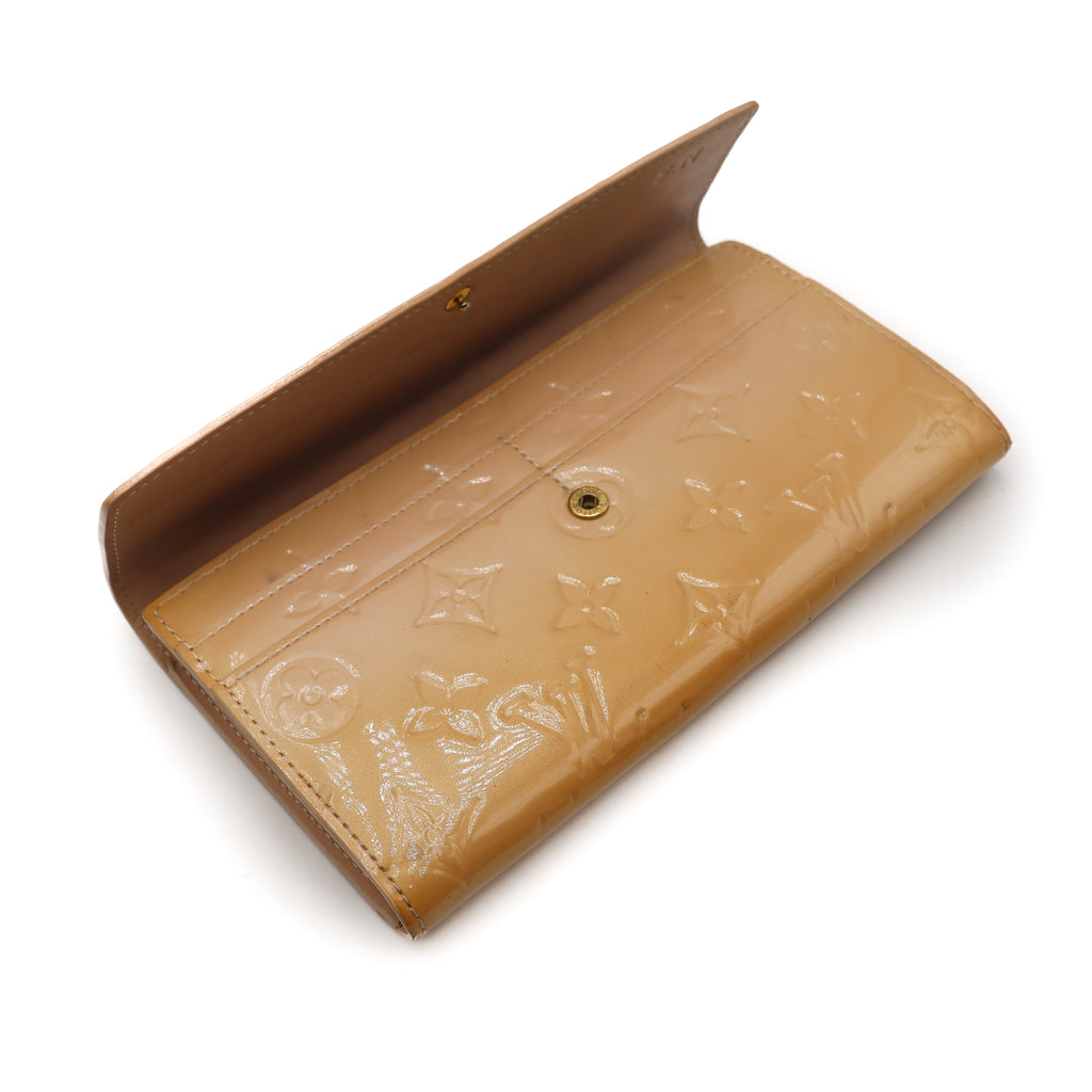 Louis Vuitton Portefeuille Sarah Vernis Beige