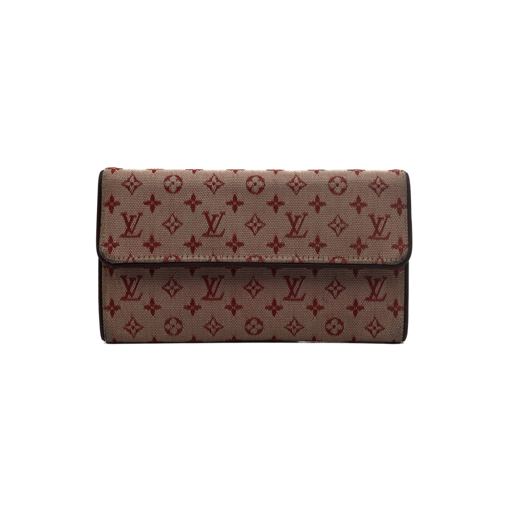 Louis Vuitton Portefeuille Trésor Monogram Lin Rose
