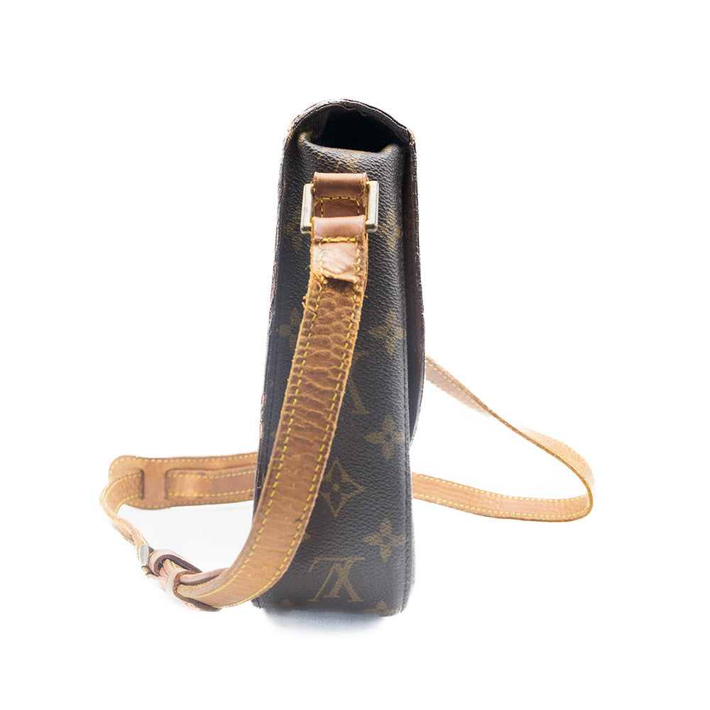 Louis Vuitton Sac à épaule Cartouchière Monogram Marron