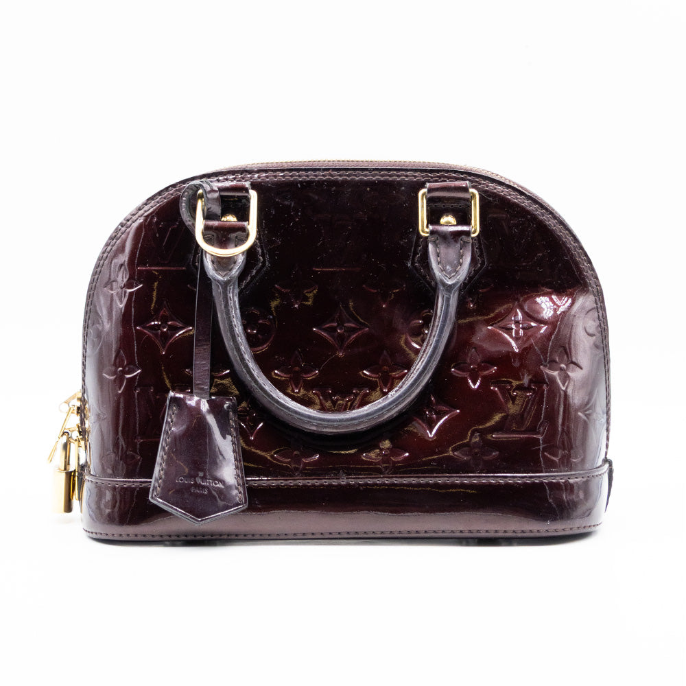 Louis Vuitton Sac a main Alma BB Vernis Aubergine