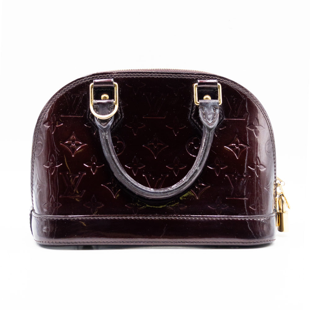 Louis Vuitton Sac a main Alma BB Vernis Aubergine