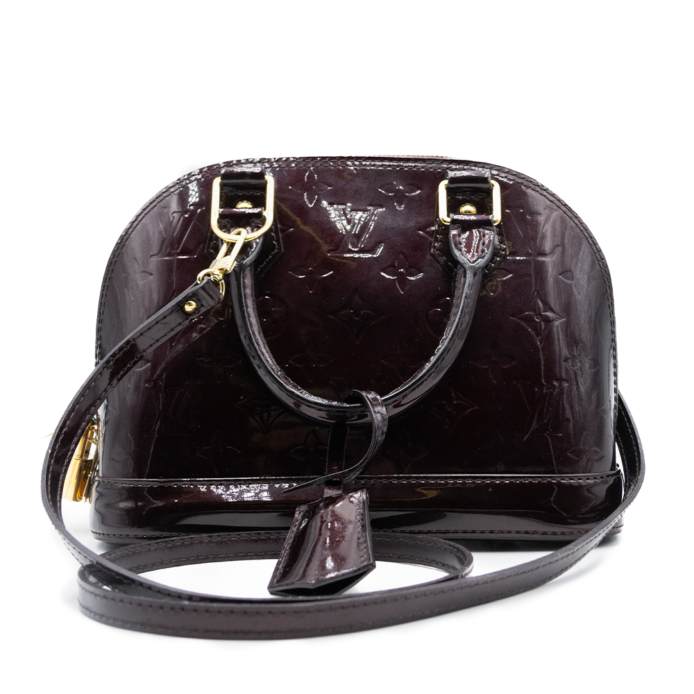 Louis Vuitton Sac a main Alma BB Vernis Aubergine