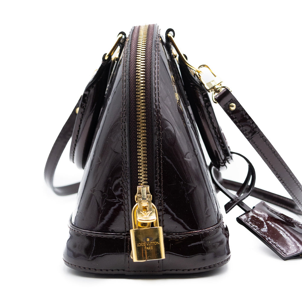Louis Vuitton Sac a main Alma BB Vernis Aubergine