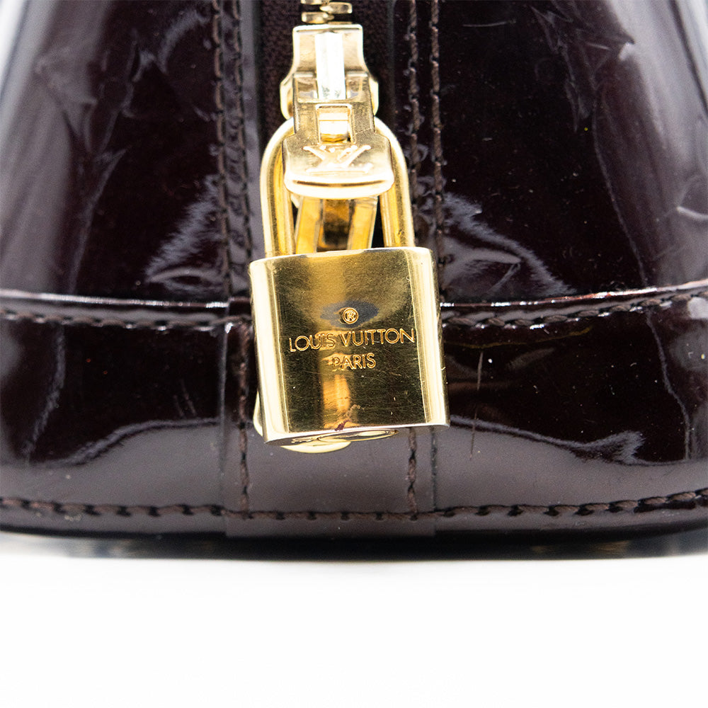 Louis Vuitton Sac a main Alma BB Vernis Aubergine